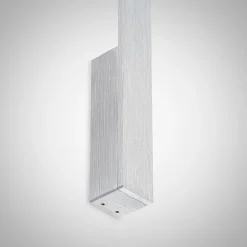 Arcchio LED-vegglampe Ivano, høyde 43 cm, børstet aluminium