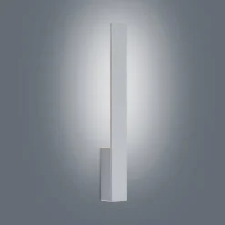 Arcchio LED-vegglampe Ivano, høyde 43 cm, børstet aluminium