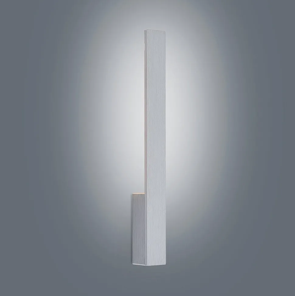 Arcchio LED-vegglampe Ivano, høyde 43 cm, børstet aluminium