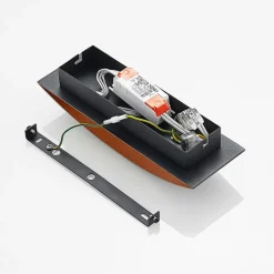 Arcchio LED-vegglampe Jelle, 27 cm, svart/gull, opp/ned