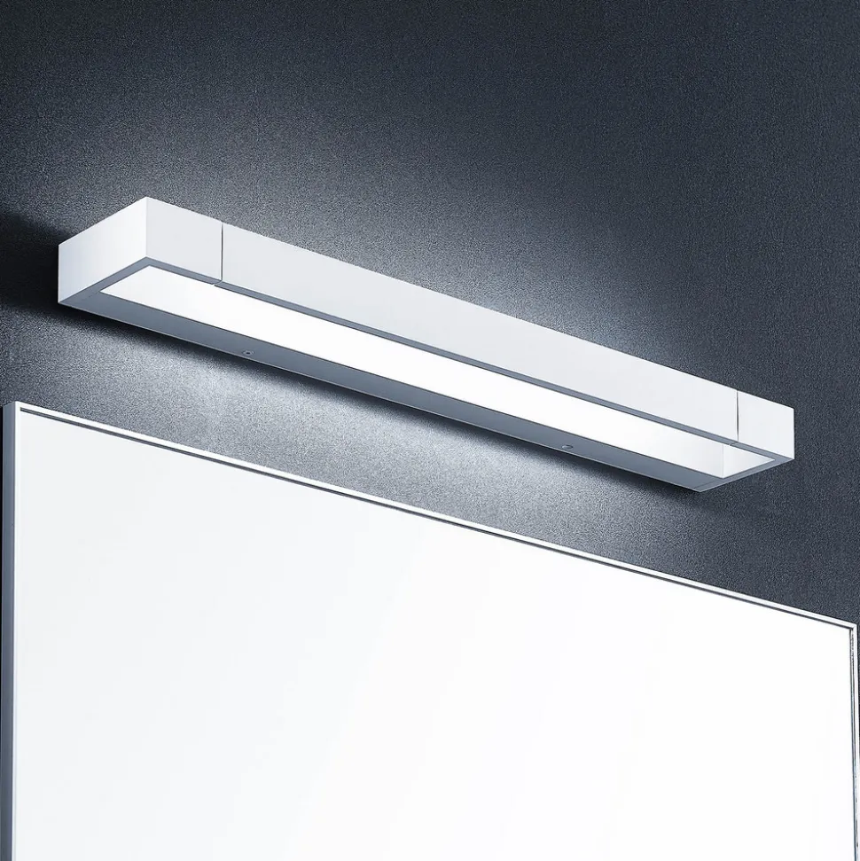 Arcchio LED-vegglampe Jora, 60 cm, hvit, svingbar, IP44