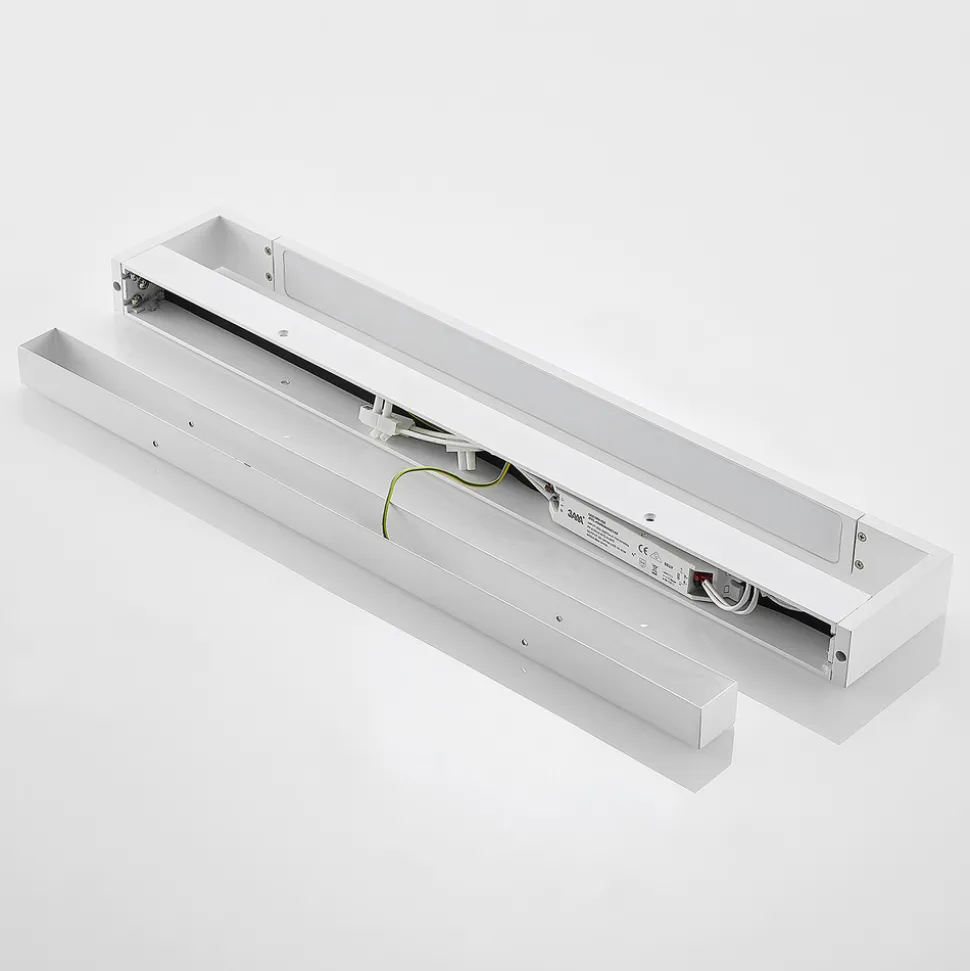 Arcchio LED-vegglampe Jora, 60 cm, hvit, svingbar, IP44
