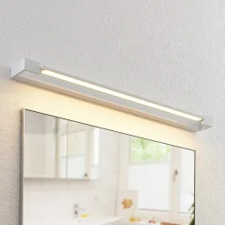 Arcchio LED-vegglampe Jora, 90 cm, hvit, svingbar, IP44