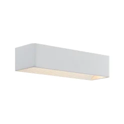 Arcchio LED-vegglampe Karam, 37 cm, hvit, metall, opp/ned