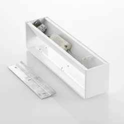 Arcchio LED-vegglampe Karam, 37 cm, hvit, metall, opp/ned