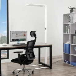 Arcchio Nelus LED-gulvlampe til kontor sensor hvit