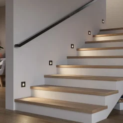 Arcchio Neru LED-downlight, sensor, kantet, svart