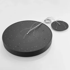 Arcchio Noabelle LED-hengelampe, svart, 80 cm