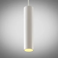 Arcchio pendellampe Ejona, høyde 27 cm, hvit, aluminium