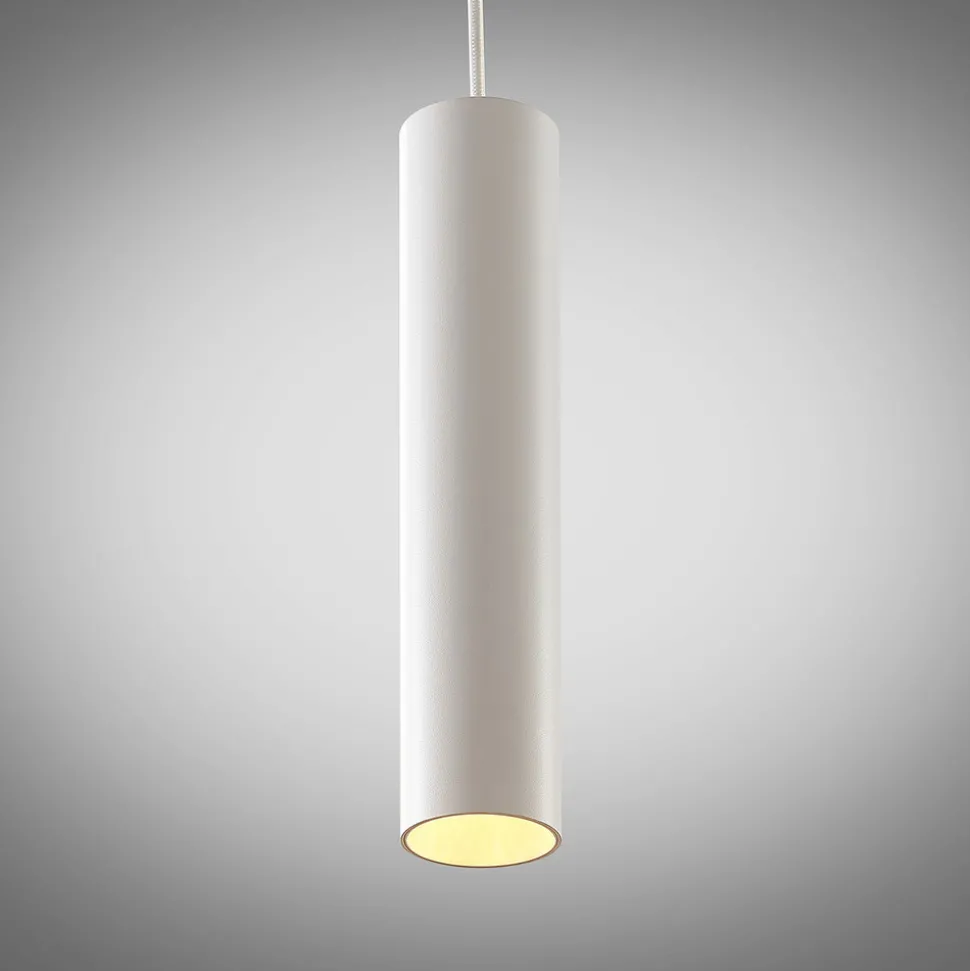 Arcchio pendellampe Ejona, høyde 27 cm, hvit, aluminium