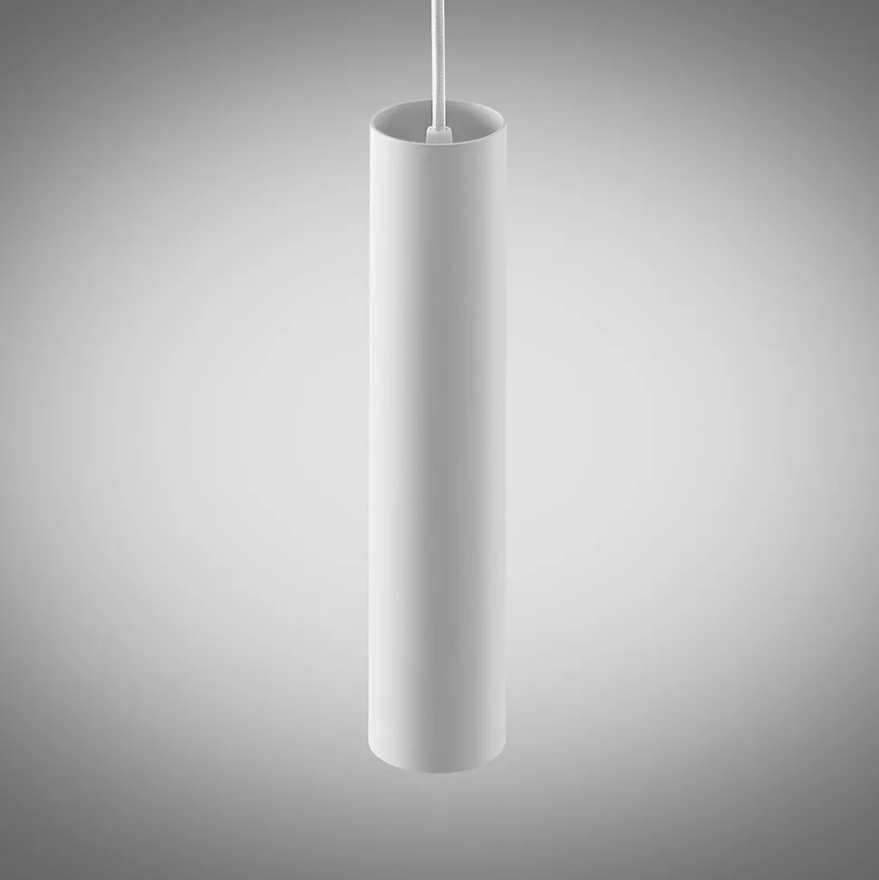 Arcchio pendellampe Ejona, høyde 27 cm, hvit, aluminium