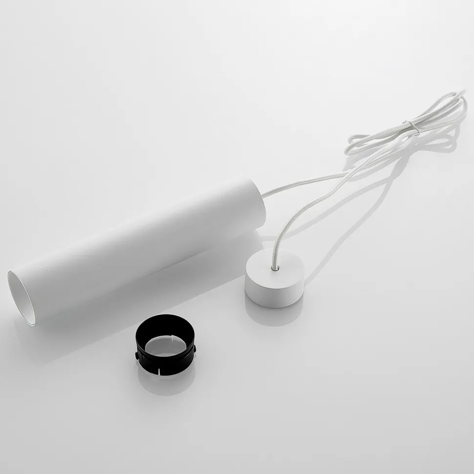 Arcchio pendellampe Ejona, høyde 27 cm, hvit, aluminium