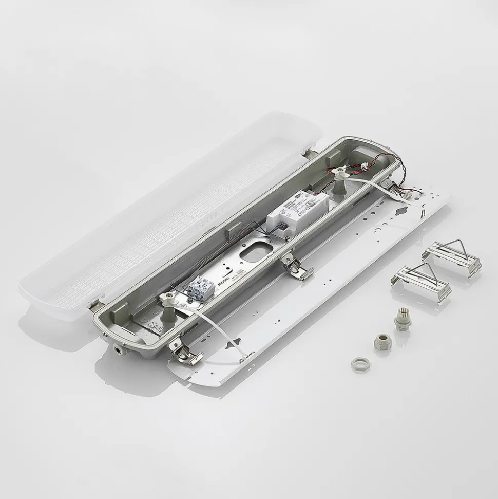 Arcchio Rao LED-våtromslampe, lengde 61,8 cm, sett med 5 stk