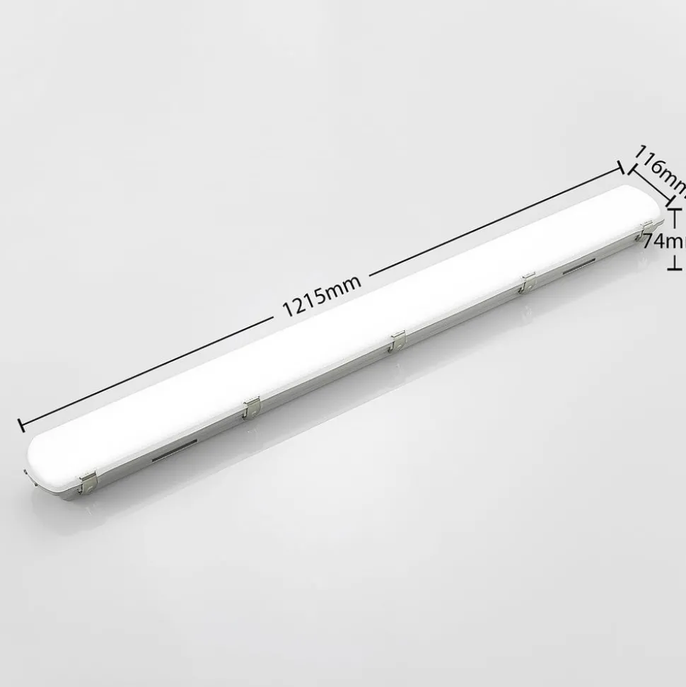 Arcchio Rao LED-våtromslampe, lengde 121,5 cm, sett med 5 stk