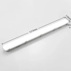 Arcchio Rao LED-våtromslampe, lengde 121,5 cm, sett med 2 stk