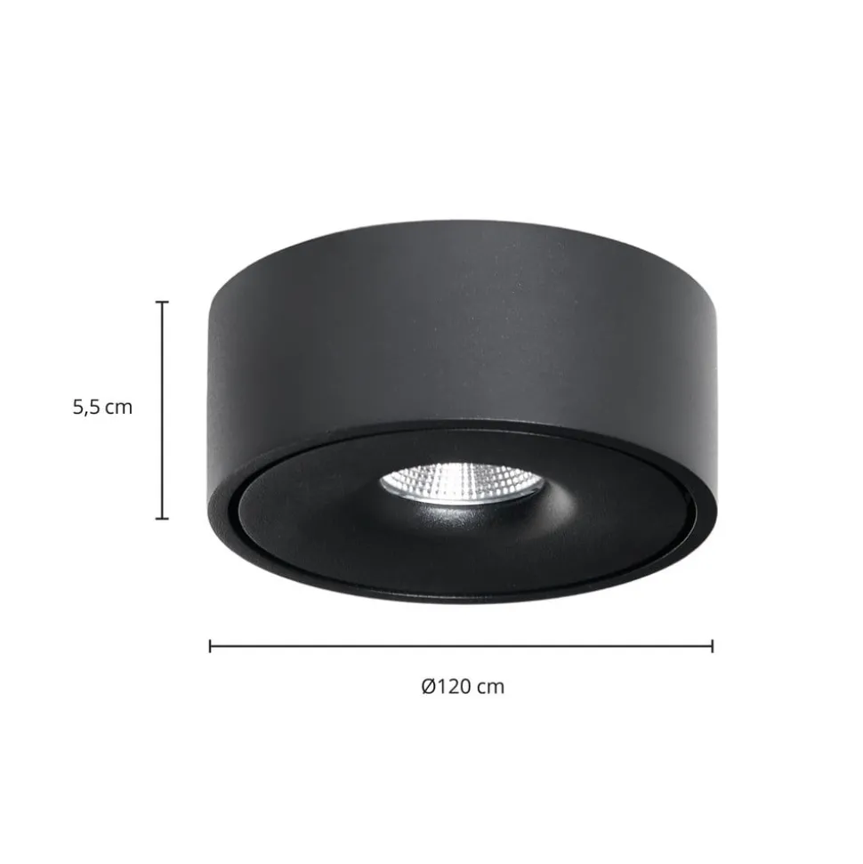 Arcchio Rotari LED-taklampe, svart