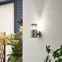 Arcchio Rudolfine utendørs vegglampe, V4A stål