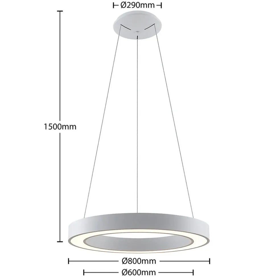 Arcchio Sharelyn LED-hengelampe, 80 cm