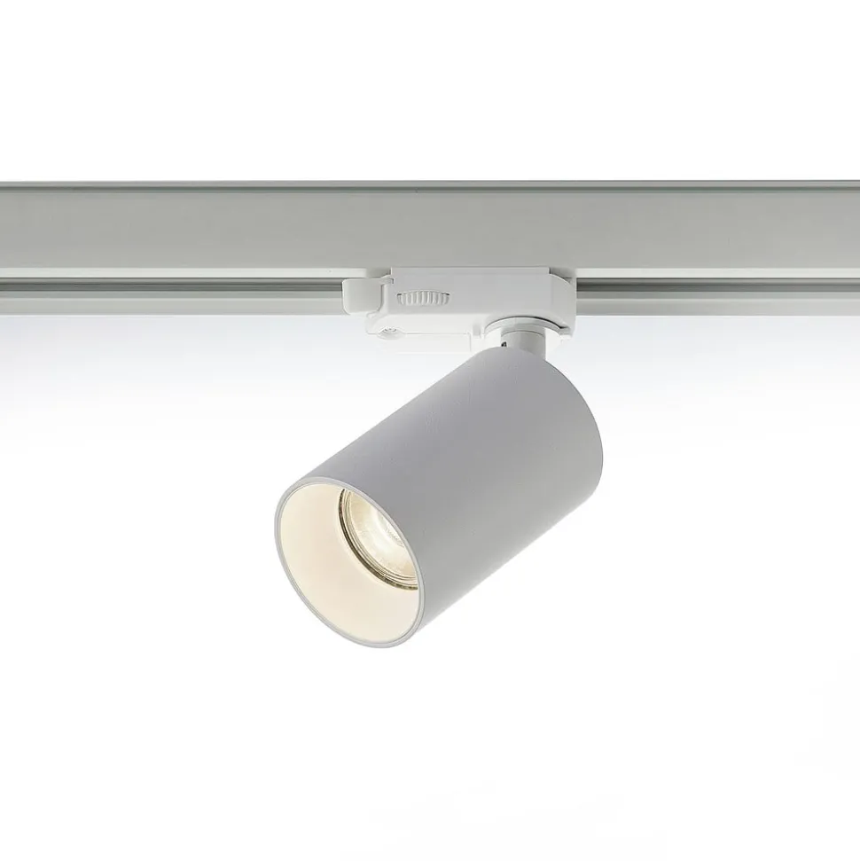 Arcchio skinnespot Brinja, hvit, Ø 6cm, 3-fase, GU10