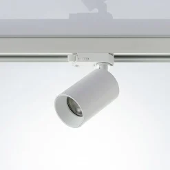 Arcchio skinnespot Brinja, hvit, Ø 6cm, 3-fase, GU10