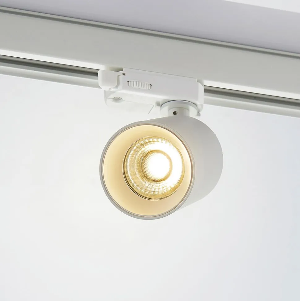 Arcchio skinnespot Brinja, hvit, Ø 6cm, 3-fase, GU10