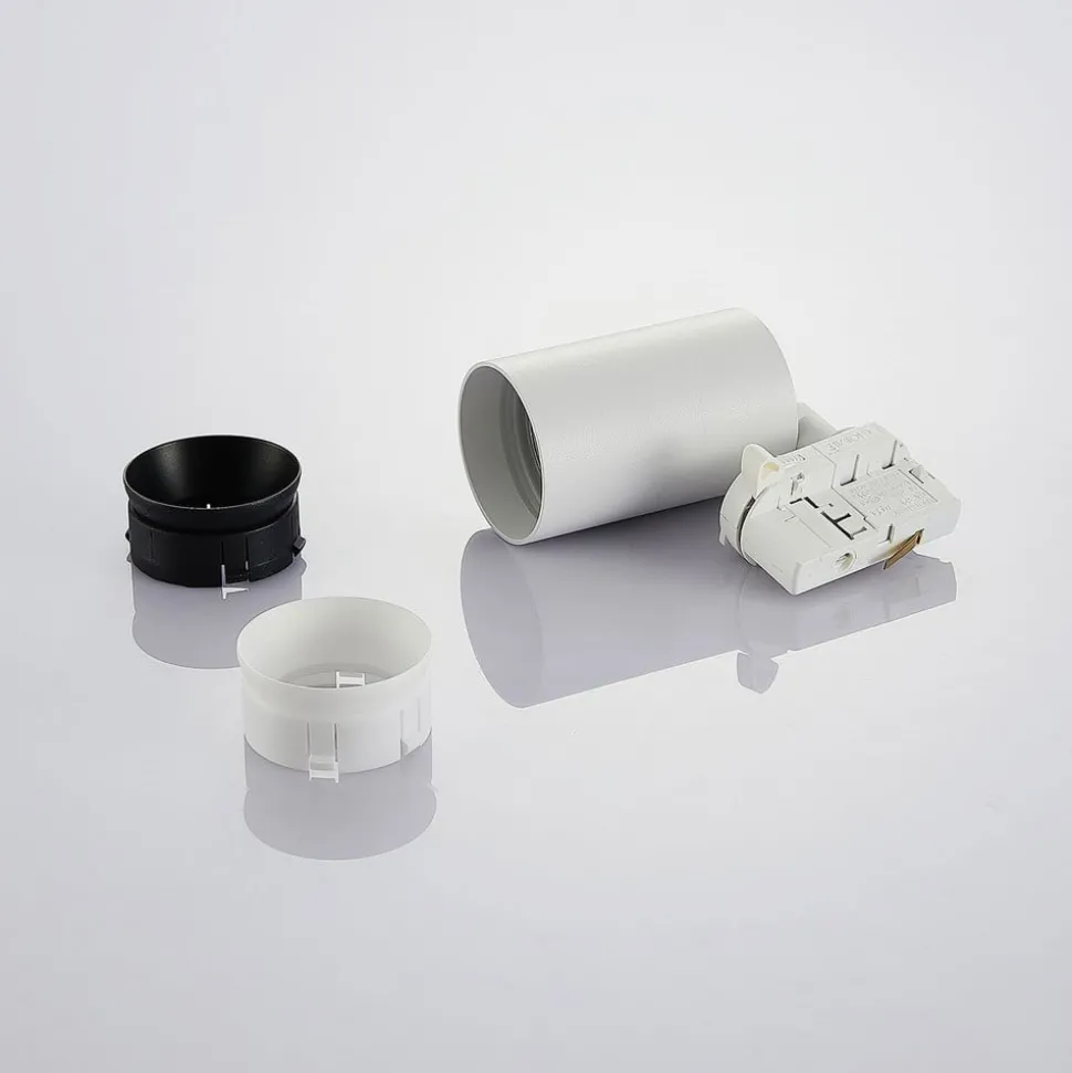 Arcchio skinnespot Brinja, hvit, Ø 6cm, 3-fase, GU10