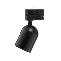 Arcchio skinnespot Brinja, svart, Ø 7 cm, 3-fase