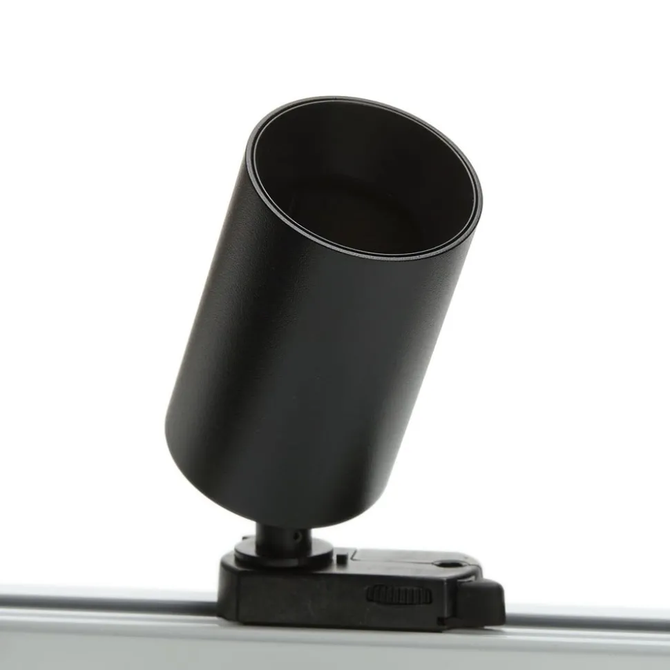 Arcchio skinnespot Brinja, svart, Ø 6 cm, 3-fase