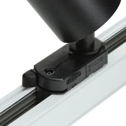 Arcchio skinnespot Brinja, svart, Ø 6 cm, 3-fase