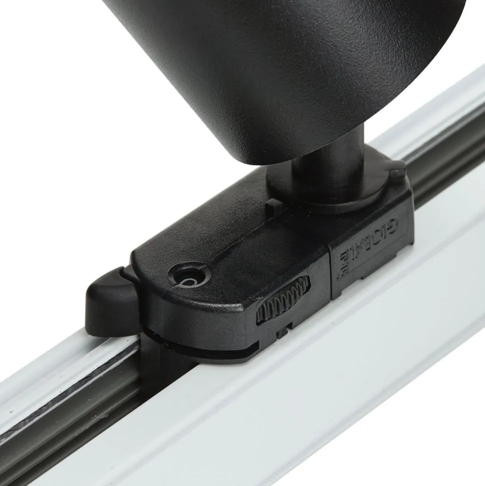 Arcchio skinnespot Brinja, svart, Ø 6 cm, 3-fase