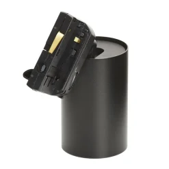 Arcchio skinnespot Brinja, svart, Ø 6 cm, 3-fase