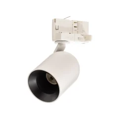 Arcchio skinnespot Brinja, hvit, Ø 7 cm, 3-fase, GU10