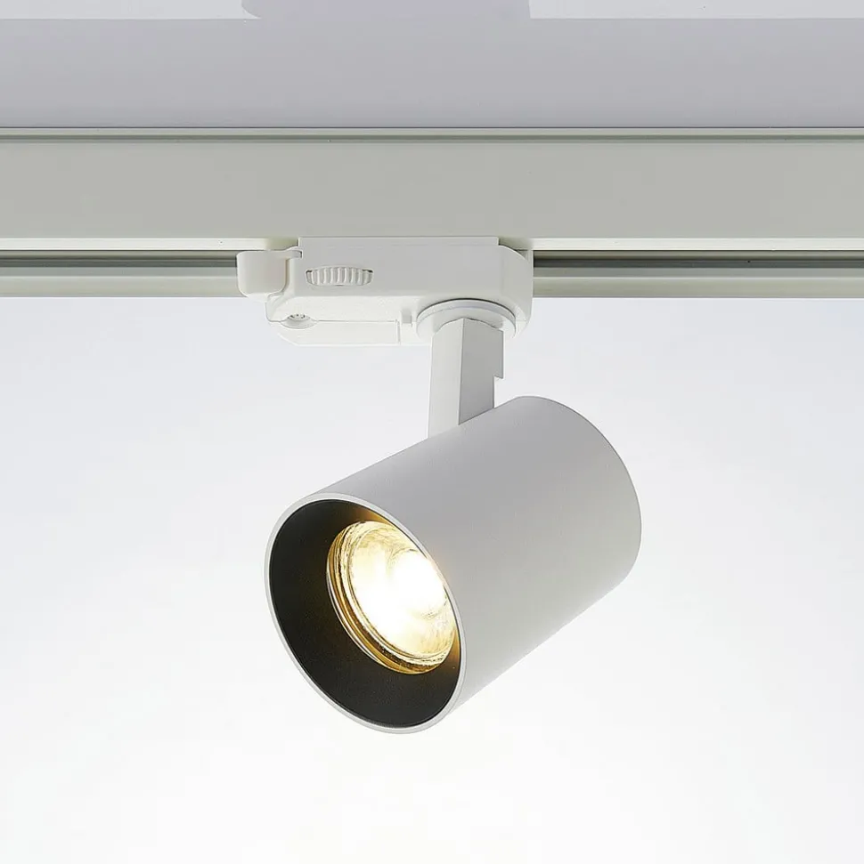 Arcchio skinnespot Iavo, hvit, 13 cm, 3-faset, GU10