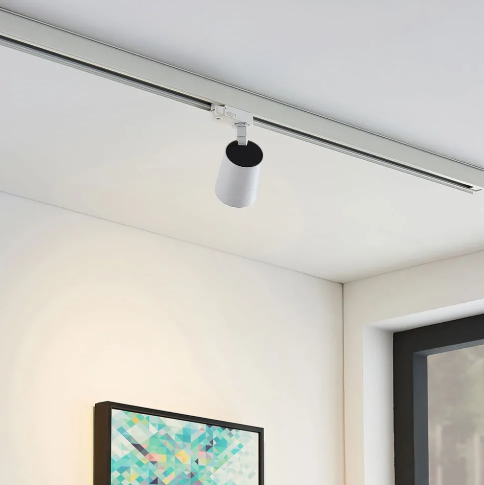 Arcchio skinnespot Iavo, hvit, 13 cm, 3-faset, GU10