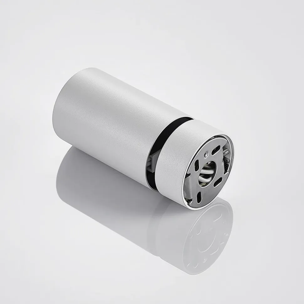 Arcchio spotlight Brinja, hvit, rund, 13 cm høy, Ø 6 cm