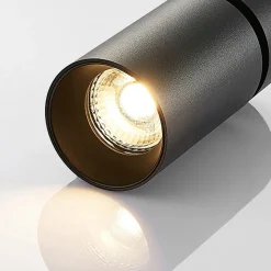 Arcchio spotlight Brinja, sett med 3 stk, svart, rund, Ø 6cm, GU10