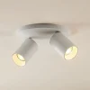 Arcchio spotlight Brinja, hvit, rund, Ø 6 cm, 2 lyskilder, GU10