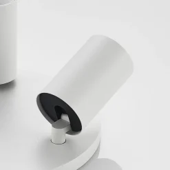 Arcchio spotlight Brinja, hvit, rund, Ø 6 cm, 3 lyskilder, GU10