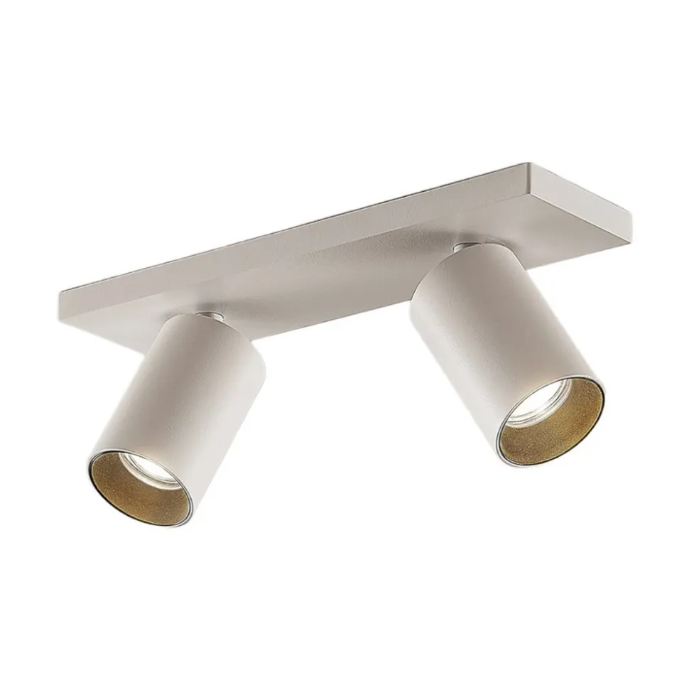 Arcchio spotlight Brinja, sett med 2, hvit, kantet, 2 lyskilder, GU10