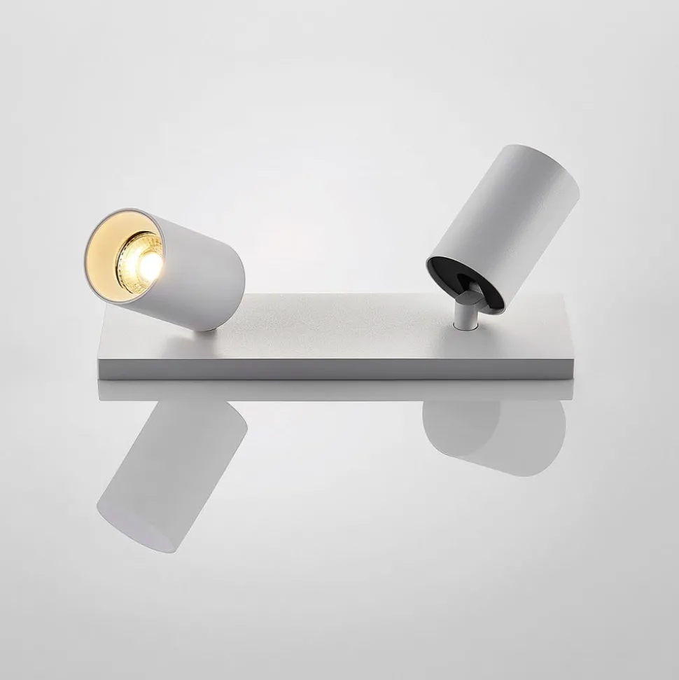 Arcchio spotlight Brinja, sett med 2, hvit, kantet, 2 lyskilder, GU10