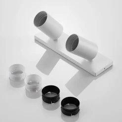 Arcchio spotlight Brinja, sett med 2, hvit, kantet, 2 lyskilder, GU10