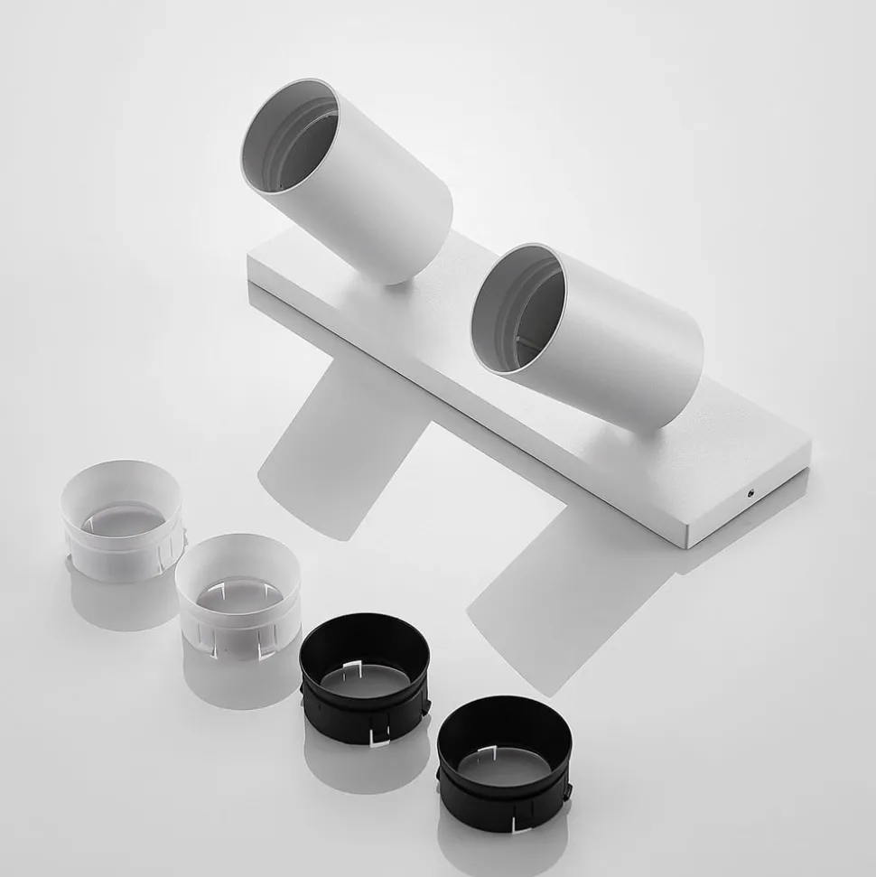 Arcchio spotlight Brinja, sett med 2, hvit, kantet, 2 lyskilder, GU10