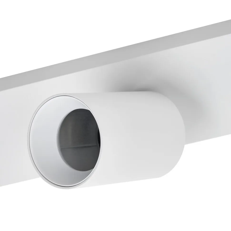 Arcchio spotlight Brinja, hvit, kantet, Ø 7 cm, 4 lyskilder, GU10