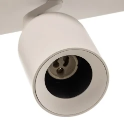 Arcchio spotlight Brinja, hvit, kantet, Ø 7 cm, 3 lyskilder, GU10