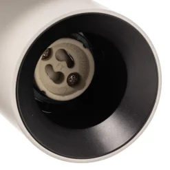 Arcchio spotlight Brinja, hvit, kantet, Ø 7 cm, 3 lyskilder, GU10