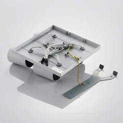 Arcchio spotlight Brinja, hvit, kantet, Ø 6 cm, 4 lyskilder, GU10