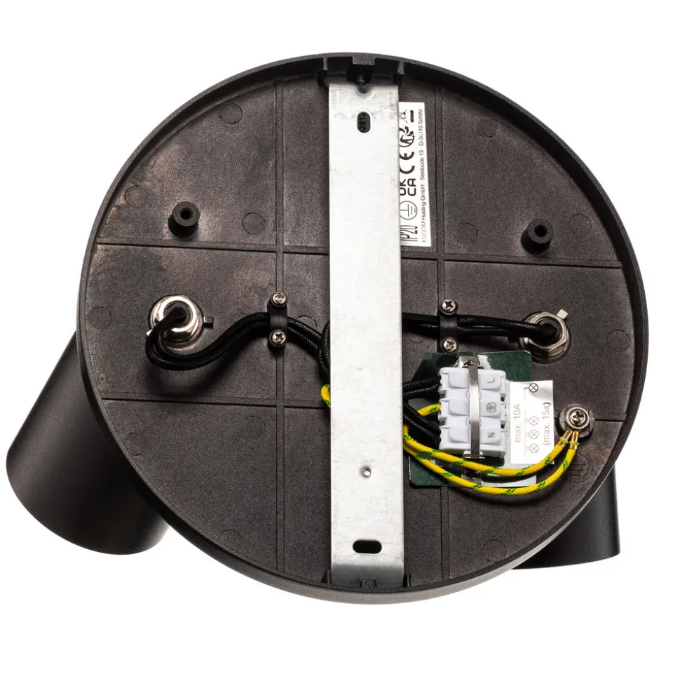 Arcchio spotlight Brinja, svart, rund, Ø 7 cm, 2 lyskilder, GU10