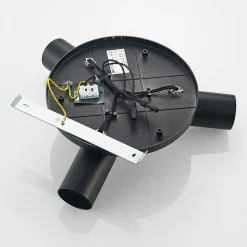 Arcchio spotlight Brinja, svart, rund, Ø 6 cm, 3 lyskilder, GU10