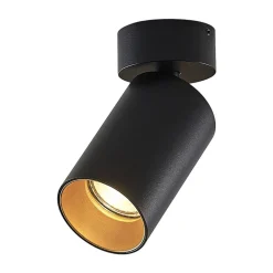 Arcchio spotlight Brinja, sett med 4 stk, svart, rund, Ø 6cm, GU10