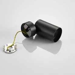 Arcchio spotlight Brinja, sett med 4 stk, svart, rund, Ø 6cm, GU10